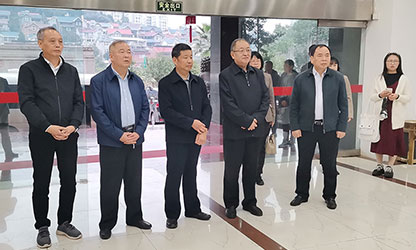 福建省政協(xié)副主席、省工商聯(lián)主席王光遠(yuǎn)一行視察虹潤公司